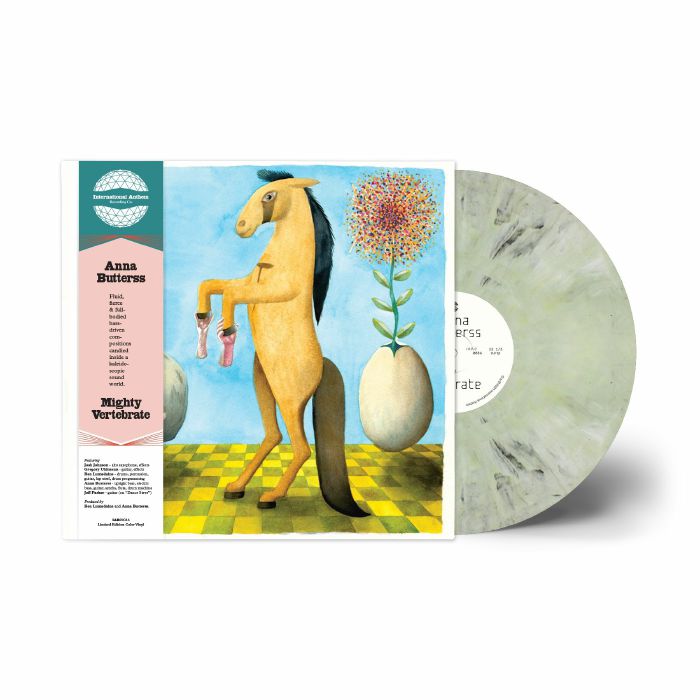 Mighty Vertebrate - Green & Grey Marbled Vinyl LP vinyl record cover