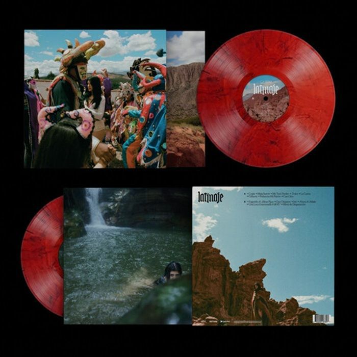 Latinaje - Limited Edition Red & Black Marbled Vinyl LP vinyl record cover