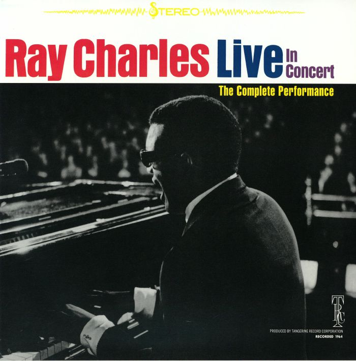 Ray Charles Live In Concert - Remastered 2xLP vinyl record cover