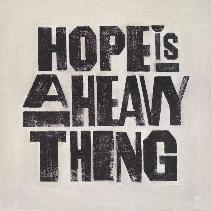 Hope Is A Heavy Thing - Black Ice Vinyl LP vinyl record cover