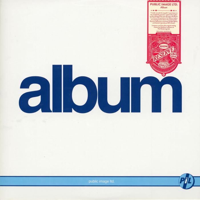 Album - 180g Vinyl LP vinyl record cover