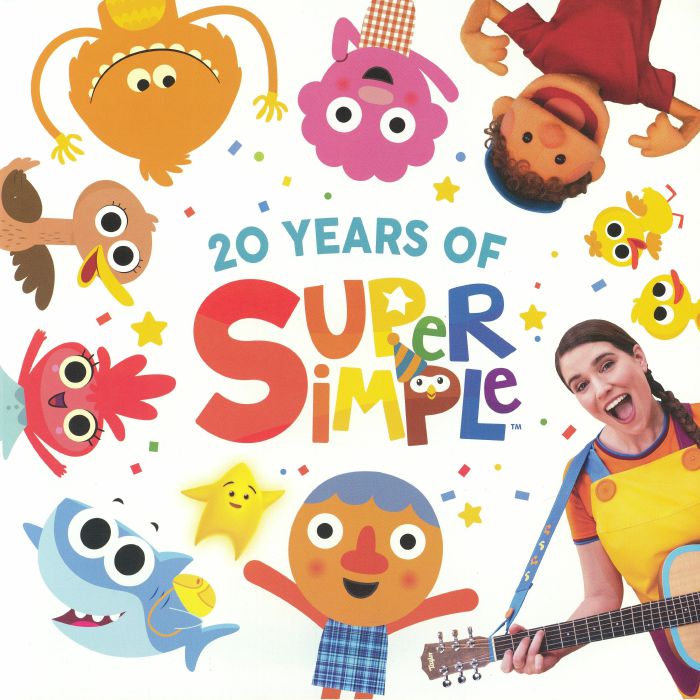 20 Years Of Super Simple - Limited Edition Splatter Vinyl LP vinyl record cover
