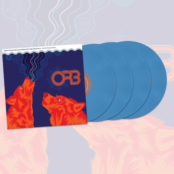 Auntie Aubrey's Excursions Beyond The Call Of Duty Part 3 - Limited Edition Opaque Blue 4xLP vinyl record cover