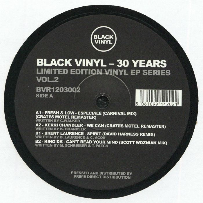 Black Vinyl - 30 Years Volume 2 - Limited Edition Vinyl EP vinyl record cover
