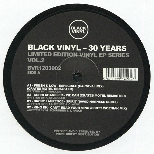Black Vinyl - 30 Years Volume 2 - Limited Edition Vinyl EP vinyl record cover