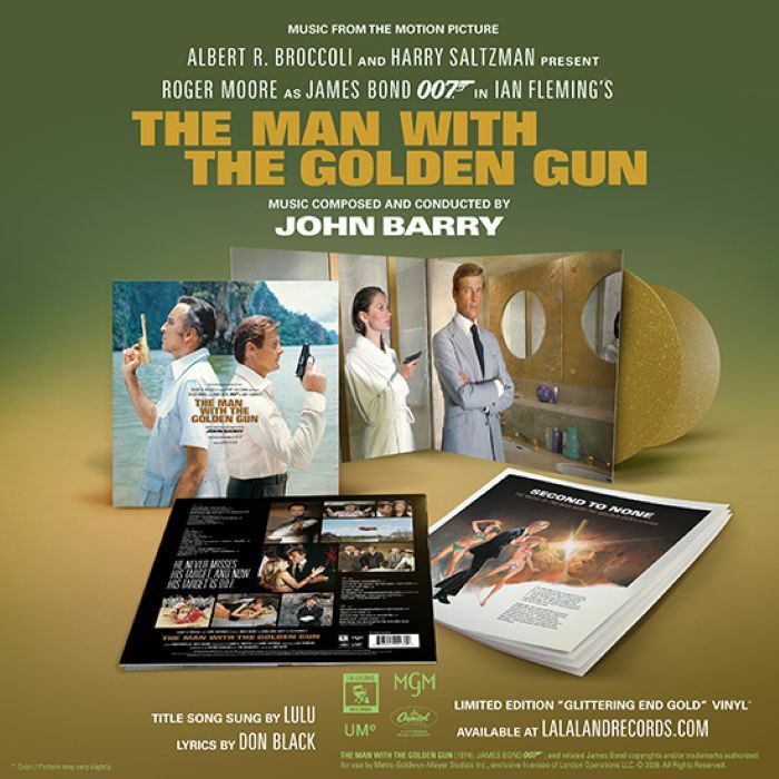 The Man With The Golden Gun - Limited Edition Gold 2xLP vinyl record cover