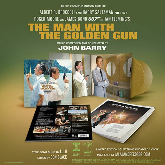 The Man With The Golden Gun - Limited Edition Gold 2xLP vinyl record cover