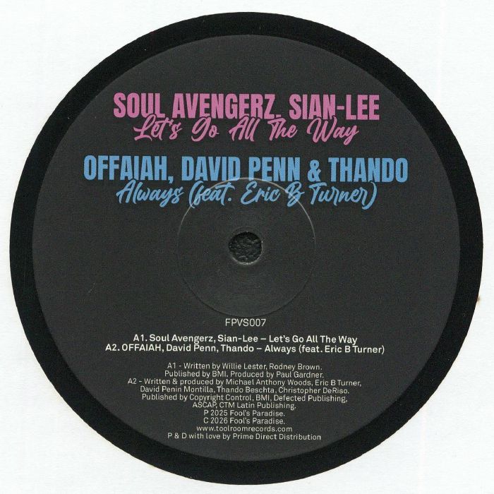 Fool's Paradise Sampler Vol 7 - 12 Inch Vinyl vinyl record cover