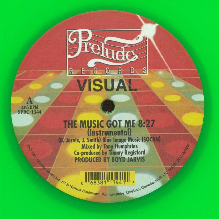 The Music Got Me - Fluorescent Green Vinyl Single vinyl record cover