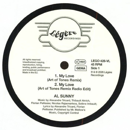 My Love (Remixes) - Vinyl EP vinyl record cover