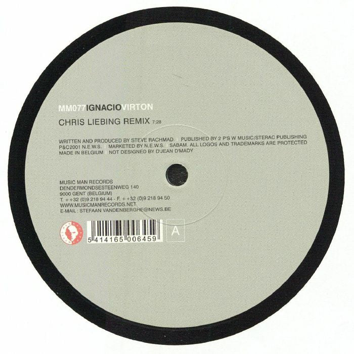 Virton - Remastered Vinyl Single vinyl record cover