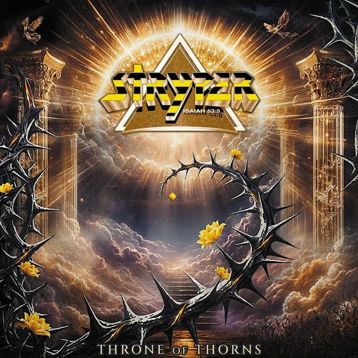 Throne Of Thorns - Limited Yellow & Brown Marbled Vinyl LP vinyl record cover