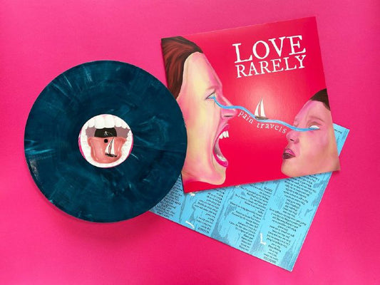 Pain Travels - Limited Edition Blue Marbled Vinyl LP vinyl record cover