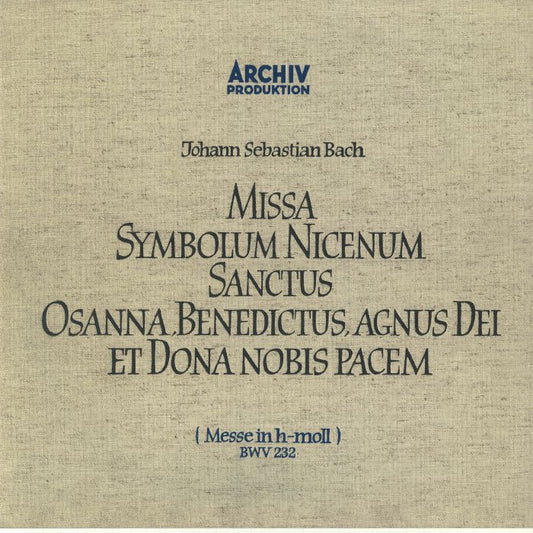 JS Bach: Mass In B Minor BWV 232 - 3xLP Box Set vinyl record cover