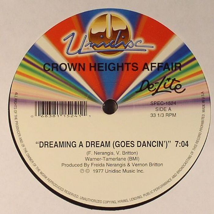 Dreaming - Vinyl Single vinyl record cover