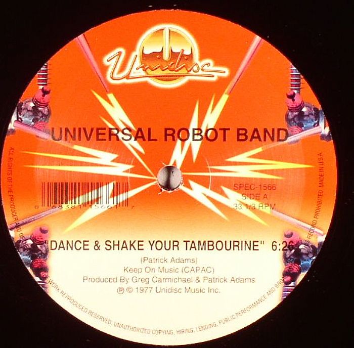 Dance And Shake Your Tambourine - Vinyl Single vinyl record cover