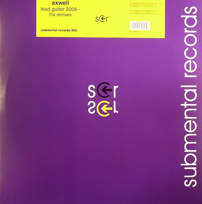 Lead Guitar 2008 (Remixes) - Vinyl Single vinyl record cover
