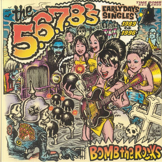 Bomb The Rocks: Early Days Singles 1989 To 1996 - 2xLP vinyl record cover