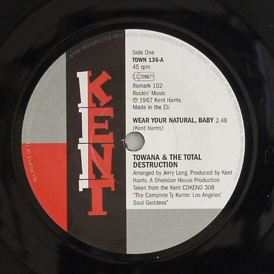 Wear Your Natural Baby - Vinyl Single vinyl record cover