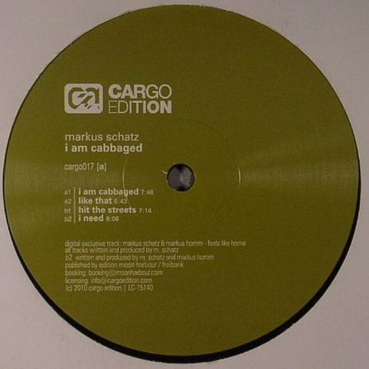 I Am Cabbaged - Vinyl 12 Inch vinyl record cover