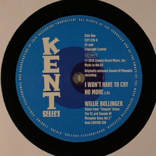 I Won't Have To Cry No More - Vinyl Single vinyl record cover