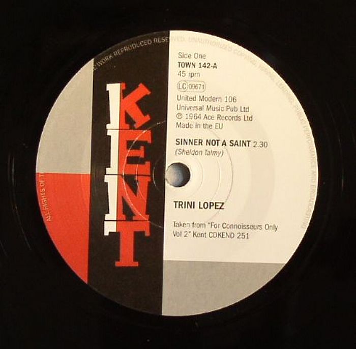 Sinner Not A Saint - Vinyl Single vinyl record cover