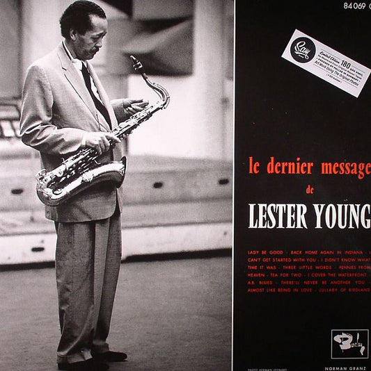 Le Dernier Message De Lester Young - Limited Edition Vinyl LP vinyl record cover