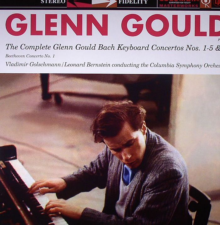 Glenn Gould Bach Keyboard Concertos Nos 1-5 & 7 - 3xLP Box Set vinyl record cover