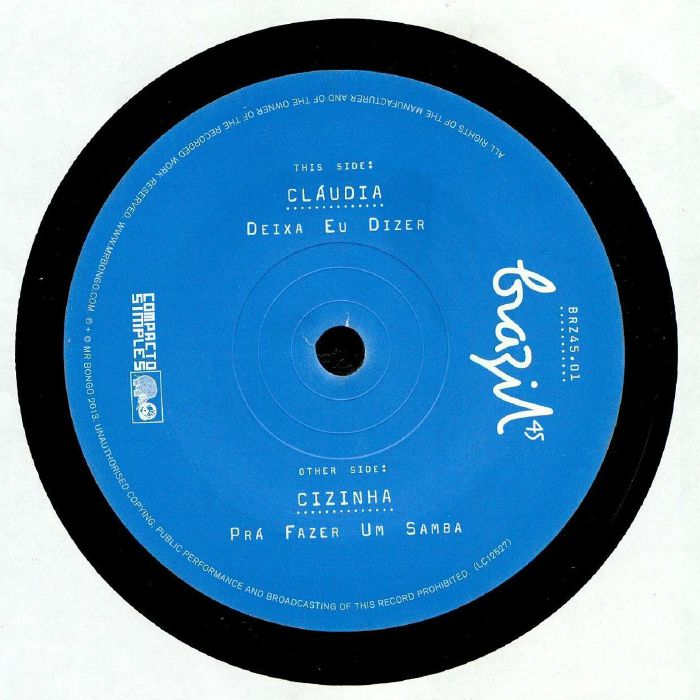 Deixa Eu Dizer - Vinyl Single vinyl record cover