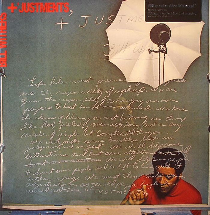 Justments - Vinyl LP vinyl record cover