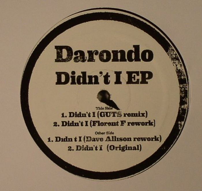 Didn't I EP - Vinyl EP vinyl record cover
