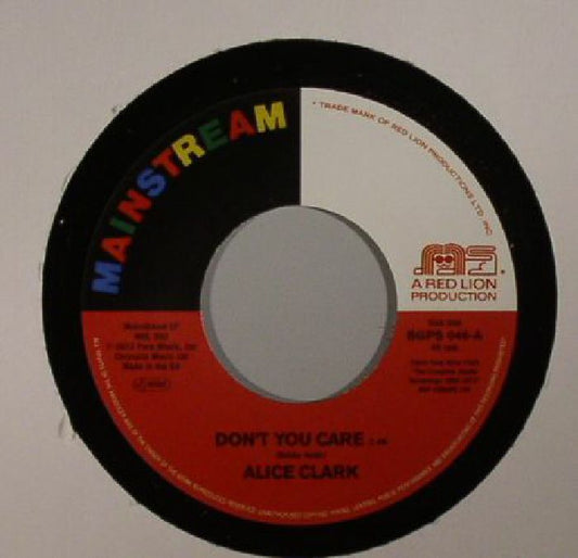 Don't You Care - Limited Edition Vinyl Single vinyl record cover