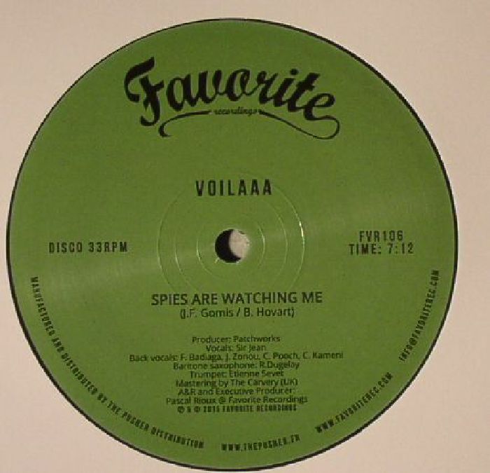 Spies Are Watching Me - Vinyl Single vinyl record cover