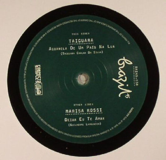 Aquarela De Um Pais Na Lua - Limited Edition Vinyl Single vinyl record cover