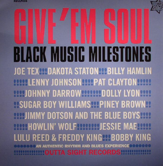 Give 'Em Soul Vol 3: Black Music Milestones (Mono) - Vinyl LP vinyl record cover