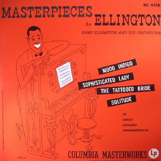Masterpieces By Ellington - Vinyl LP vinyl record cover