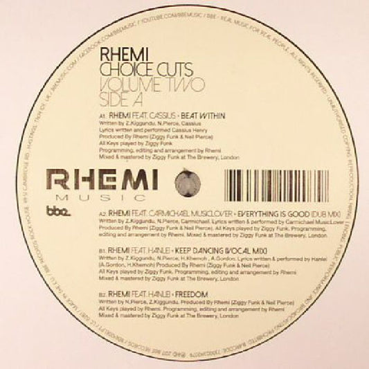 Choice Cuts Volume Two - Vinyl EP vinyl record cover