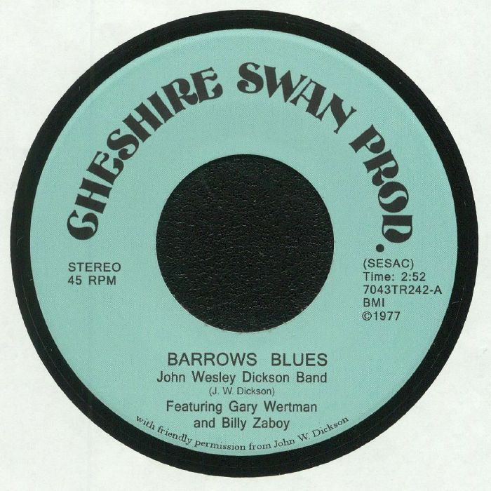 Barrows Blues - Vinyl Single vinyl record cover