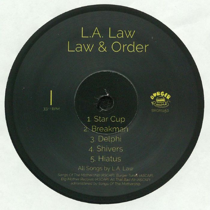 Law & Order - Vinyl LP vinyl record cover