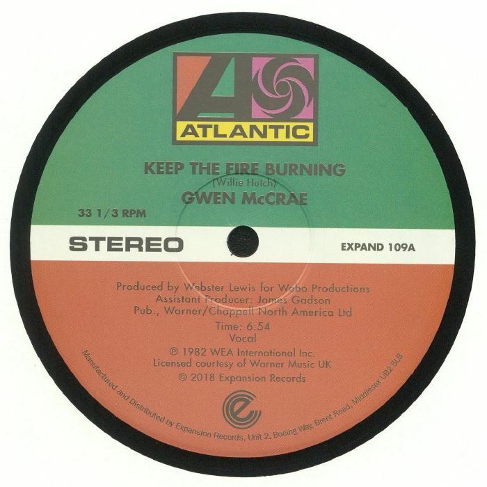 Keep The Fire Burning - Vinyl Single vinyl record cover