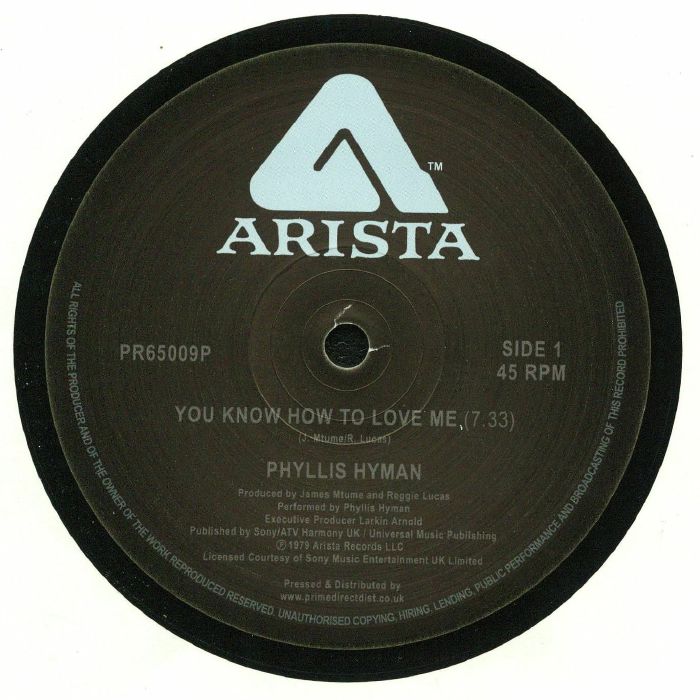 You Know How To Love Me - Vinyl Single vinyl record cover