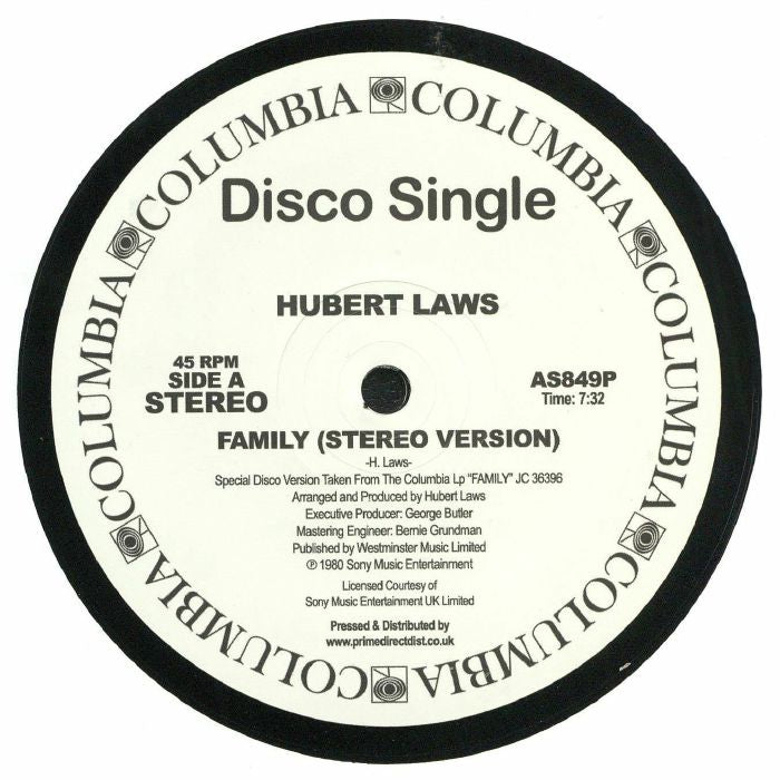 Family - Vinyl Single vinyl record cover