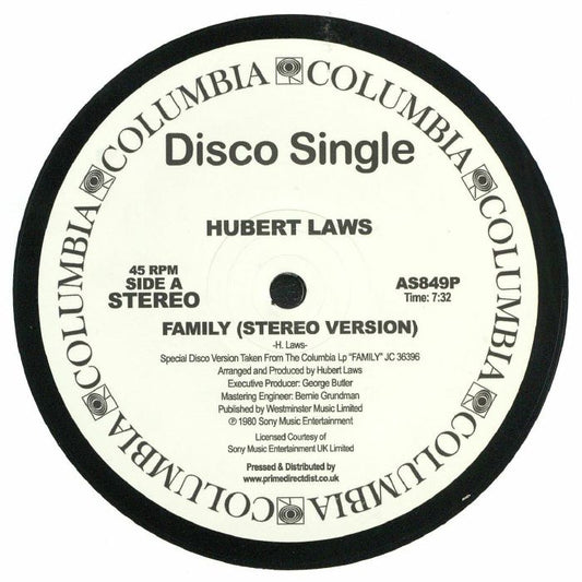 Family - Vinyl Single vinyl record cover