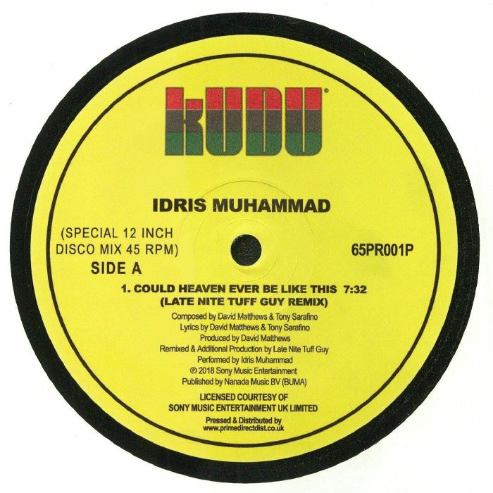 Could Heaven Ever Be Like This - Vinyl Single vinyl record cover