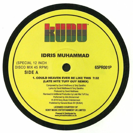 Could Heaven Ever Be Like This - Vinyl Single vinyl record cover
