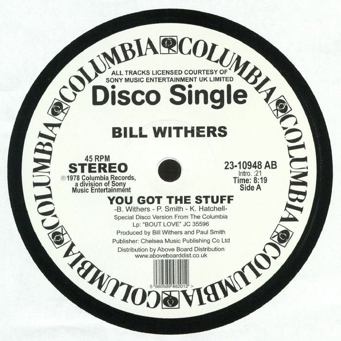 You Got The Stuff - Vinyl Single vinyl record cover