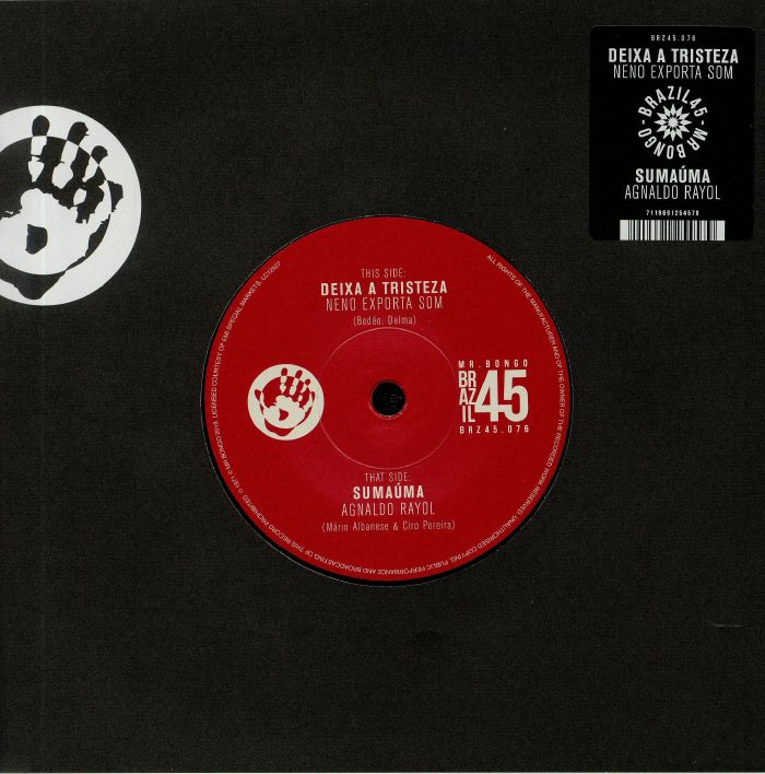 Deixa A Tristeza - Vinyl Single vinyl record cover