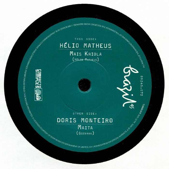 Mais Kriola / Maita - Vinyl Single vinyl record cover