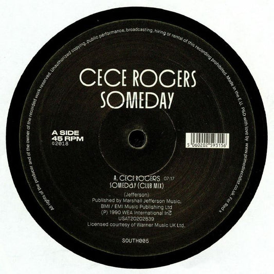 Someday - Vinyl Single vinyl record cover