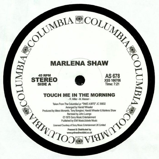 Touch Me In The Morning - Vinyl Single vinyl record cover